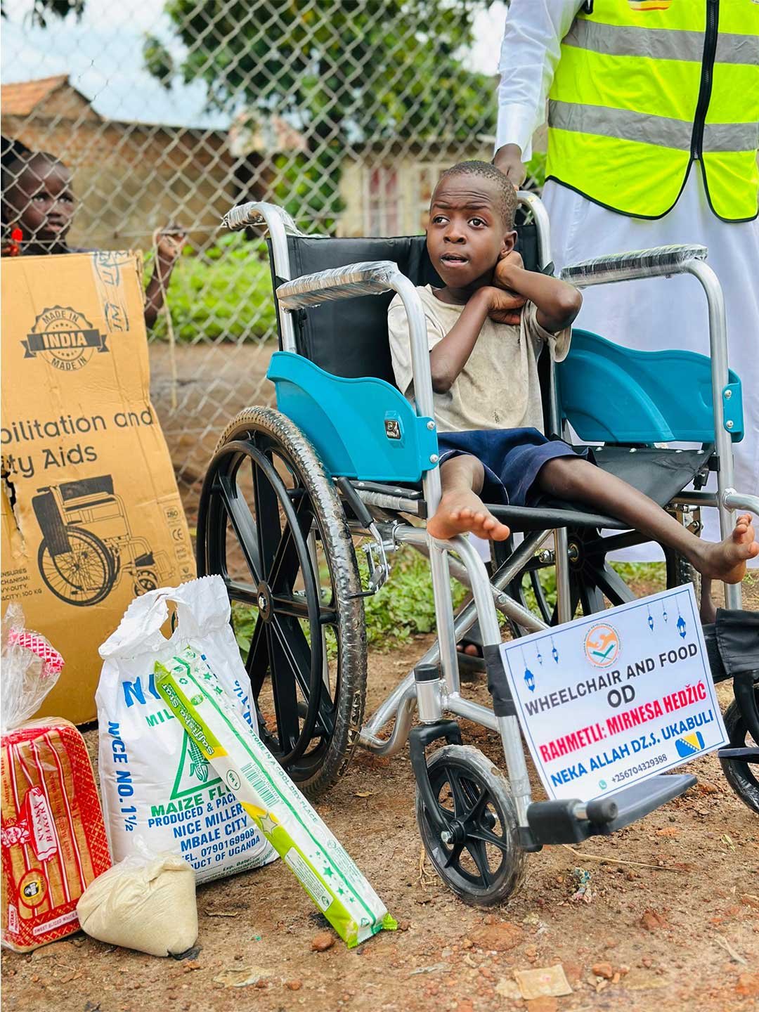 disabled boy in a wheel chair